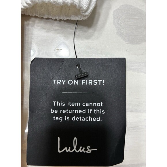 Lulus Brings You Back Ivory Two-Piece Midi Dress Viscose/Linen NWT Size M Medium - Picture 13 of 13